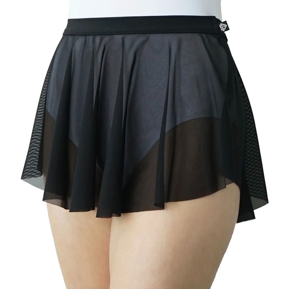 COPY - Jule Dancewear Meshie Skirt: Black